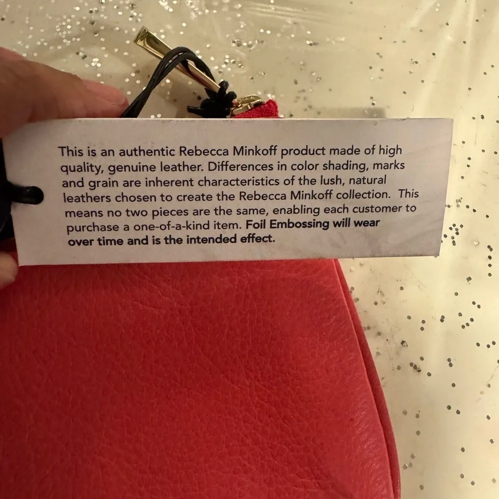 Rebecca Minkoff “Be Guilty” Coral Pink  Leather Clutch